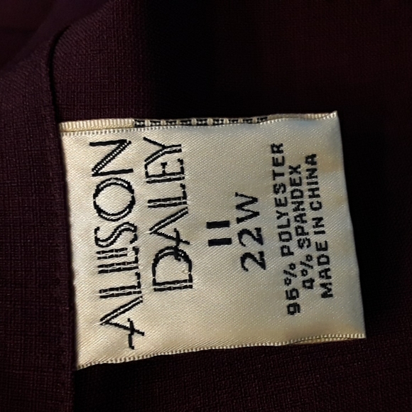 2 pc purple pant suit 22W - Picture 3 of 9